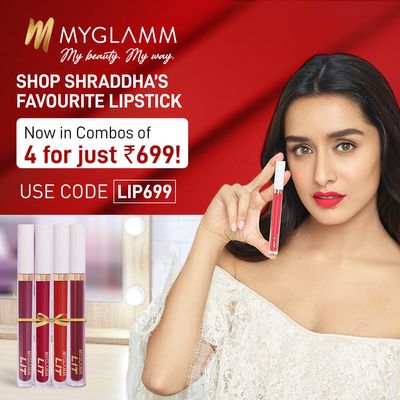 Shraddha’s Favourite Lipsticks Combos of 4 For Rs.699