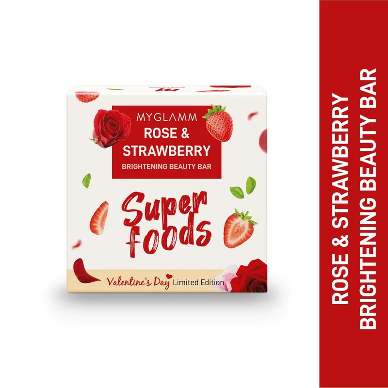 MyGlamm Rose and Strawberry Brightening beauty Bar Set Of 2