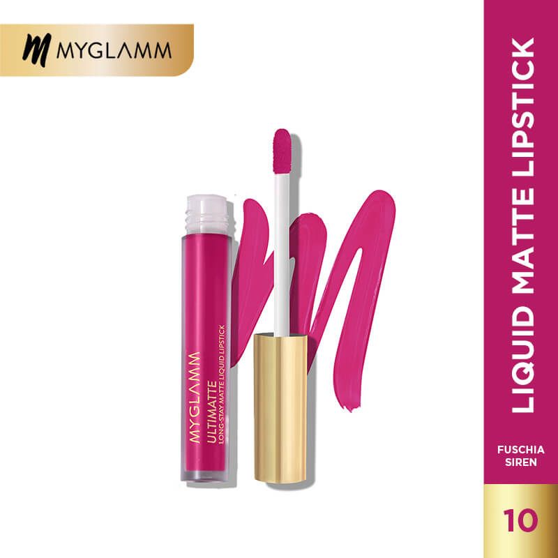 

MyGlamm Ultimatte Long-Stay Matte Liquid Lipstick - Fuchsia Siren