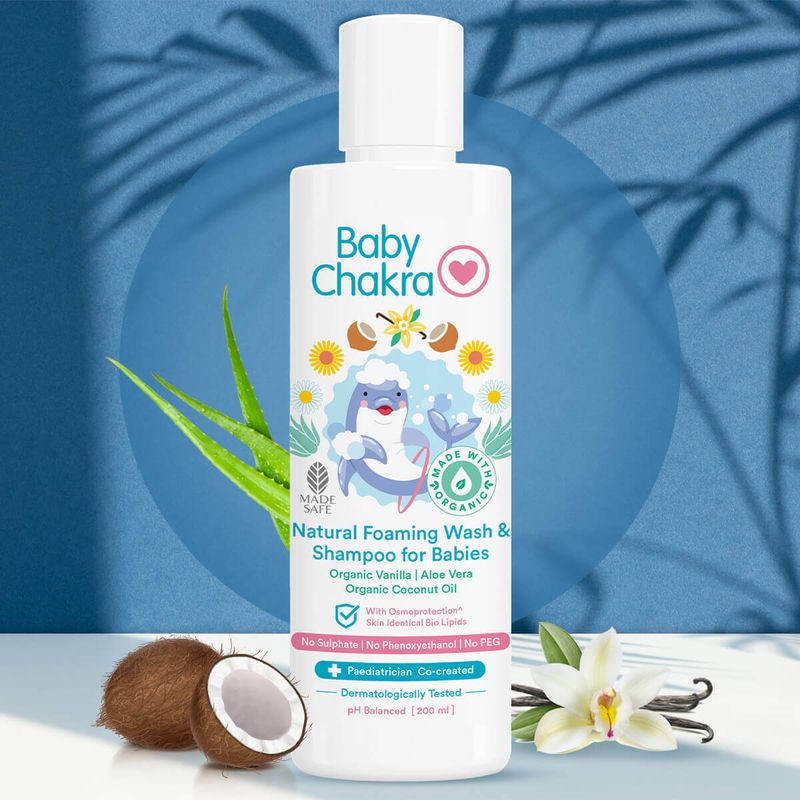 BabyChakra Natural Foaming Wash & Shampoo 200ml