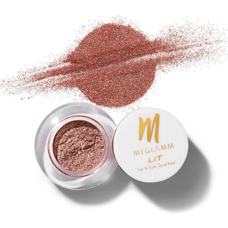 

MyGlamm LIT Lip & Eye Sparkles - Her Royal Hotness