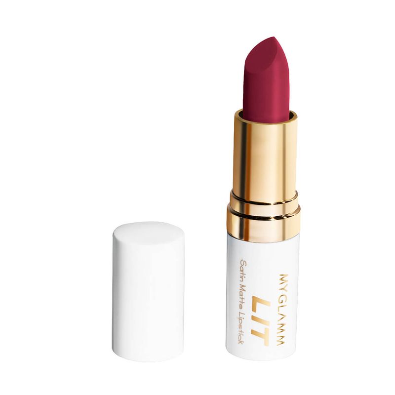 

MyGlamm LIT Satin Matte Lipstick - Lust Stories