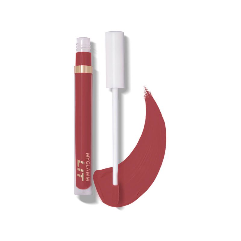 

MyGlamm LIT Liquid Matte Lipstick - Ok Boomer
