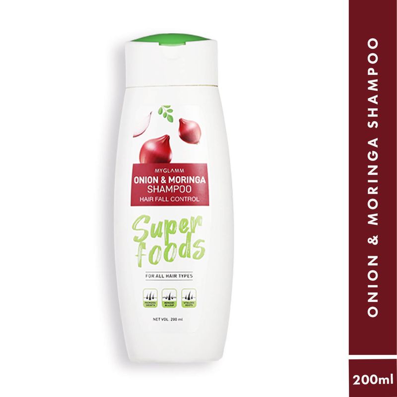 

MyGlamm SUPERFOODS Onion & Moringa Hair Care Combo - Shampoo + Conditioner
